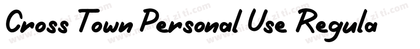 Cross Town Personal Use Regular字体转换